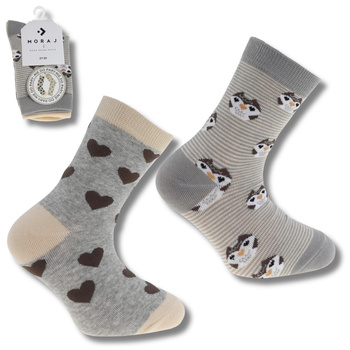 SKARPETY DZIECIĘCE MORAJ SKARPETKI DŁUGIE DZIEWCZĘCE NIE DO PARY 1PAR