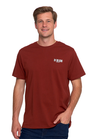 T-SHIRT MĘSKI Z KRÓTKIM RĘKAWEM KOSZULKA BLUZKA Z NADRUKIEM MODNA MORAJ