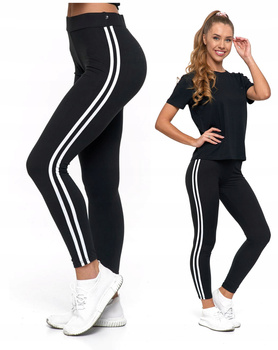 MORAJ Legginsy z Wysokim Stanem Kryjące