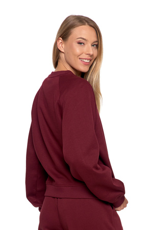 OCIEPLANA BLUZA DAMSKA Z HAFTEM LUŹNA KLASYCZNA CIEPŁA MORAJ