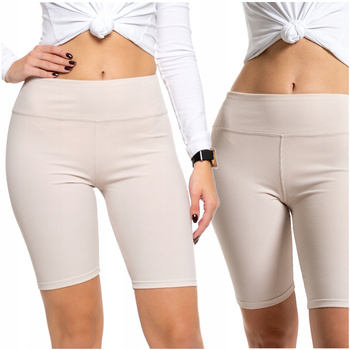 Kolarki Legginsy Krótkie Prążkowane Leginsy Getry w Prążek MORAJ