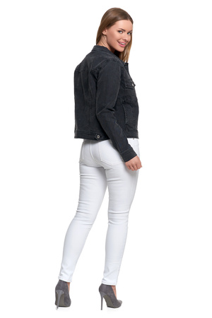 JEANSOWA KURTKA DAMSKA KLASYCZNA JEANS MODNA STYLOWA PRZEJŚCIOWA MORAJ