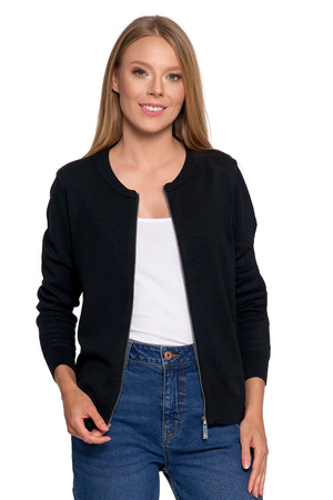 Zestaw SWETER BOMBERKA ROZPINANY OŁÓWKOWA SPÓDNICA Z ROZCIĘCIEM MORAJ