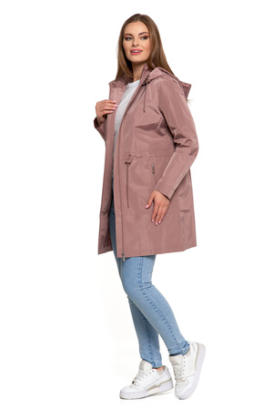 KURTKA DAMSKA PRZEJŚCIOWA Z KAPTUREM PARKA ELEGANCKI PŁASZCZ MORAJ