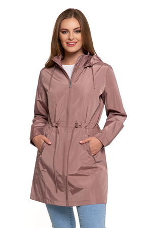 KURTKA DAMSKA PRZEJŚCIOWA Z KAPTUREM PARKA ELEGANCKI PŁASZCZ MORAJ
