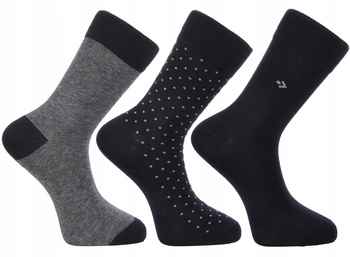 Skarpetki Męskie Wysokie Skarpety Garniturowe Zestaw 3-PAK MORAJ