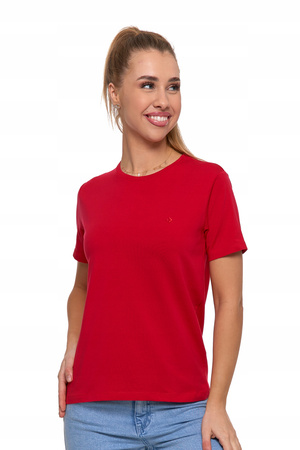 Koszulka Damska T-SHIRT PREMIUM Bawełna Krótki Rękaw Okrągły Dekolt MORAJ 