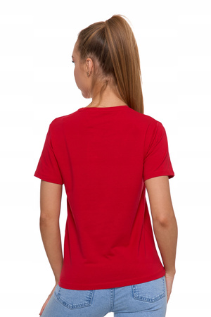 Koszulka Damska T-SHIRT PREMIUM Bawełna Krótki Rękaw Okrągły Dekolt MORAJ 