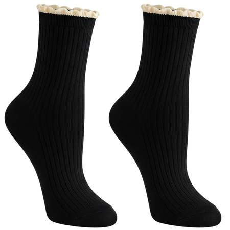 SKARPETY DAMSKIE MORAJ DŁUGIE PRĄŻKOWANE SKARPETKI 5-PAK WYSOKIE