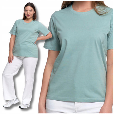 T-SHIRT DAMSKI z Krótkim Rękawem Bez Szwów Bocznych Luźna Koszulka MORAJ 