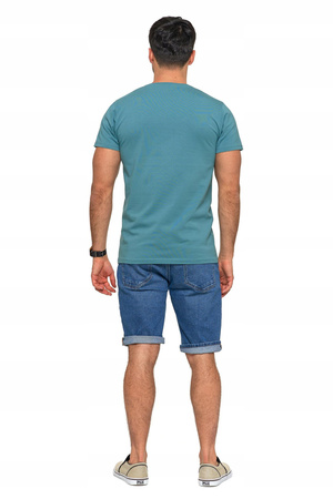 T-SHIRT PREMIUM MĘSKI Koszulka Gładka Bluzka z Haftem Logo MORAJ
