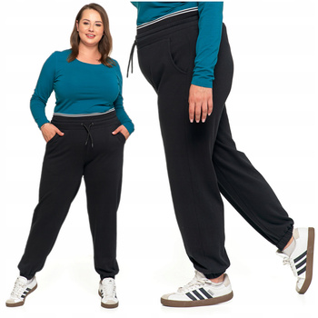 SPODNIE DRESOWE Ocieplane Damskie z Wysokim Stanem Klasyczne MORAJ