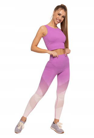 Legginsy Damskie Sportowe Wysoki Stan Push-Up Kryjące na Siłownię MORAJ 