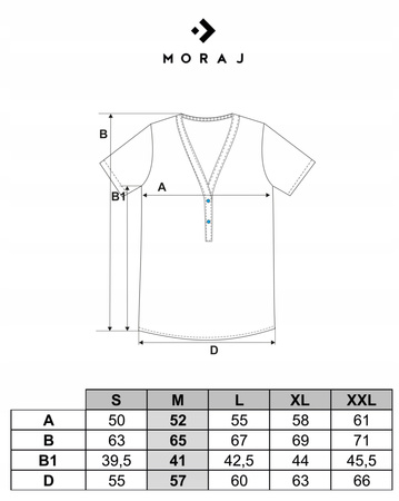 Bluzka Damska Koszulka Na Krótki Rękaw Geometryczny Wzór Kolorowa MORAJ 