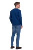 SWETER MĘSKI ELEGANCKI KLASYCZNY BAWEŁNIANY OKRĄGŁY DEKOLT GŁADKI MORAJ
