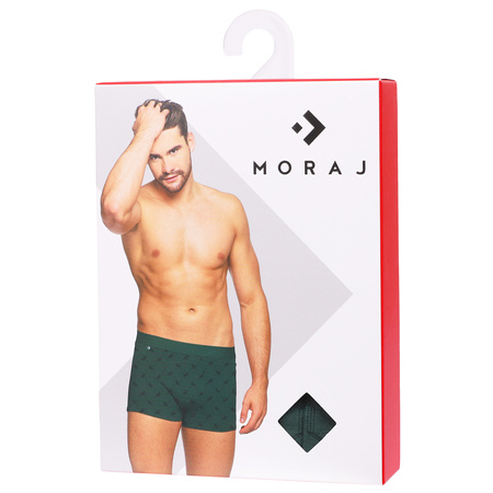 BOKSERKI MĘSKIE KLASYCZNE DOPASOWANE MAJTKI BAWEŁNIANE MORAJ 2-PAK
