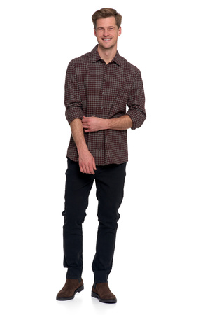 FLANELOWA KOSZULA MĘSKA 100% BAWEŁNA W KRATĘ DŁUGI RĘKAW WYGODNA MORAJ