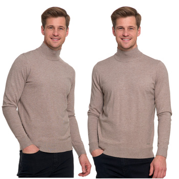 ELEGANCKI SWETER MĘSKI PÓŁGOLF KLASYCZNY GŁADKI MODNY DOPASOWANY MORAJ