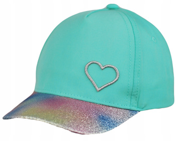 Bejsbolówka CZAPKA Z DASZKIEM dziecięca Brokat