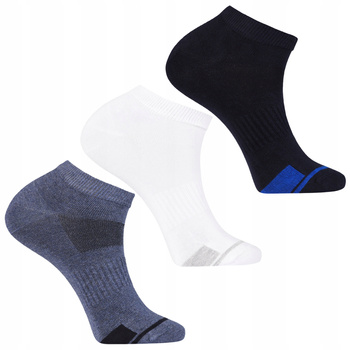 Skarpety Męskie MORAJ Niskie Skarpetki Stopki Gładkie Zestaw 3-par