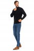 Sweter Męski Ze Stójką Zapinany Pod Szyją Elegancki Sweterek Ciepły MORAJ 