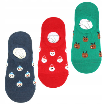 Skarpetki Świąteczne Niskie Stopki Balerinki na Święta MORAJ 3 pary