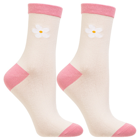 SKARPETY W PUDEŁKU UROCZE KWIATKI NA PREZENT SKARPETKI MORAJ 2-PAK