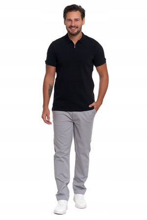 Elegancki T-Shirt Koszulka Polo Polówka Na Zamek Krótki Rękaw MORAJ 