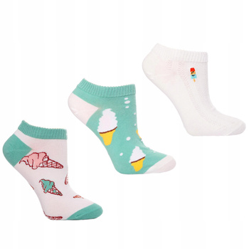 Skarpetki Stopki Damskie Lody MORAJ 3-pary