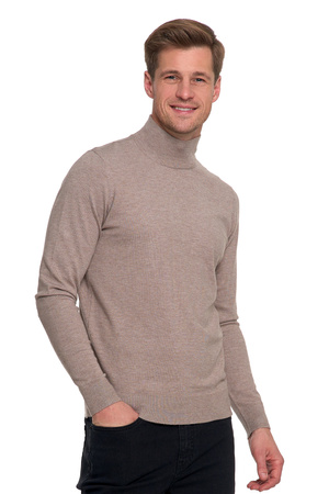 ELEGANCKI SWETER MĘSKI PÓŁGOLF KLASYCZNY GŁADKI MODNY DOPASOWANY MORAJ