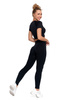 LEGGINSY DAMSKIE OCIEPLANE GETRY Z WYSOKIM STANEM I SZEROKI PAS MORAJ