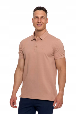 Elegancka Polówka Polo Męskie Koszulka T-Shirt z Krótkim Rękawem MORAJ 