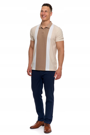 Elegancki T-Shirt Koszulka Polo Polówka z Krótkim Rękawem Modna MORAJ 