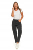 Spodnie Mom Fit Jeansowe Damskie z Wysokim Stanem Luźne Jeansy MORAJ 