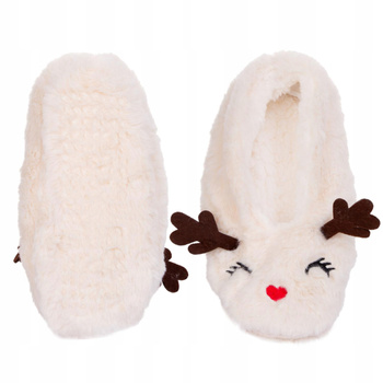 MORAJ Kapcie Bambosze Damskie Świąteczne