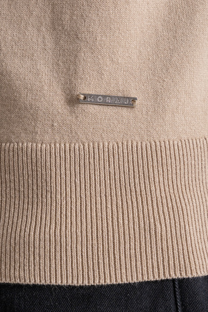 ELEGANCKI SWETER MĘSKI CIENKI GOLF KLASYCZNY GŁADKI DOPASOWANY MORAJ