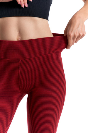 LEGGINSY DAMSKIE ZE STRUKTURĄ CIEPLEJSZE GETRY Z WYSOKIM STANEM MORAJ