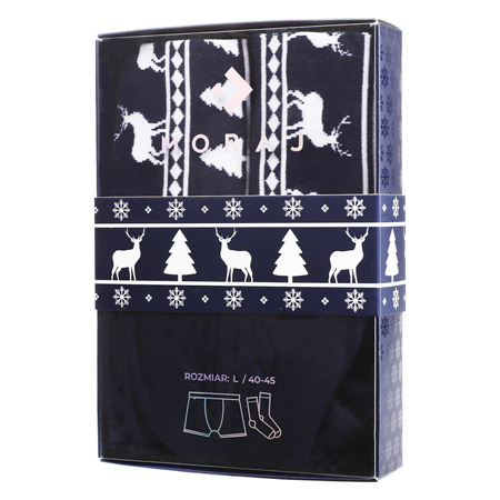 ZESTAW ŚWIĄTECZNY BOKSERKI SKARPETY PREZENT NA ŚWIĘTA MIKOŁAJKI MORAJ