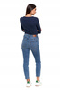 Spodnie Jeansowe Damskie Jeansy Skinny Wysoki Stan Wygodne MORAJ