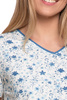 PIŻAMA DAMSKA DWUCZĘŚCIOWA MORAJ T-SHIRT KRÓTKI RĘKAW 3/4 SPODNIE