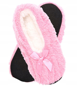 Kapcie Damskie Bambosze Ciepłe Kokarda MORAJ