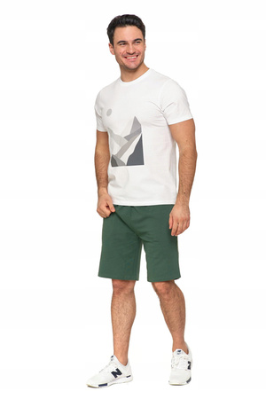 T-Shirt Męski Klasyczny Biały Koszulka Krótki Rękaw z Nadrukiem MORAJ 