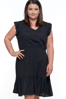 MORAJ Sukienka Wiskozowa z motylkowym rękawem