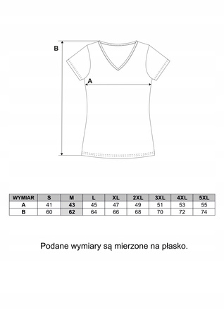 T-Shirt Damski Klasyczny Gładki Koszulka Bawełniana Dekolt V MORAJ