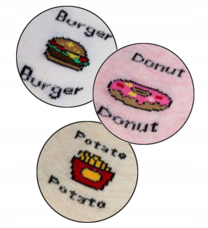 Skarpetki Dziecięce Fast-Food MORAJ 3 pary 
