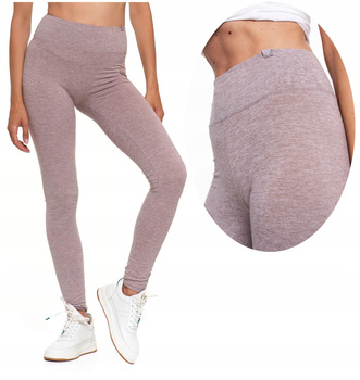 Legginsy Damskie Klasyczne Getry Kryjące Gładkie z Wysokim Stanem MORAJ