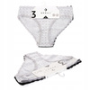Figi Damskie Klasyczne Bawełniane Bikini Koronka w Kropki MORAJ 3-pak 