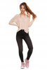 Sweter Damski Beżowy Lekki Luźny Ażurowy Przewiewny Stylowy Cienki MORAJ 