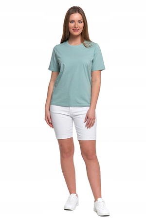 T-SHIRT DAMSKI z Krótkim Rękawem Bez Szwów Bocznych Luźna Koszulka MORAJ 
