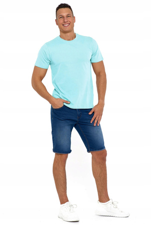 T-Shirt Męski Koszulka Klasyczna Bawełna na Krótki Rękaw GŁADKA MORAJ 
